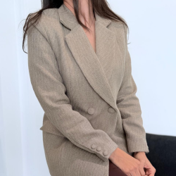 Veste Croisée en Tweed