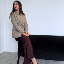 Veste Croisée en Tweed